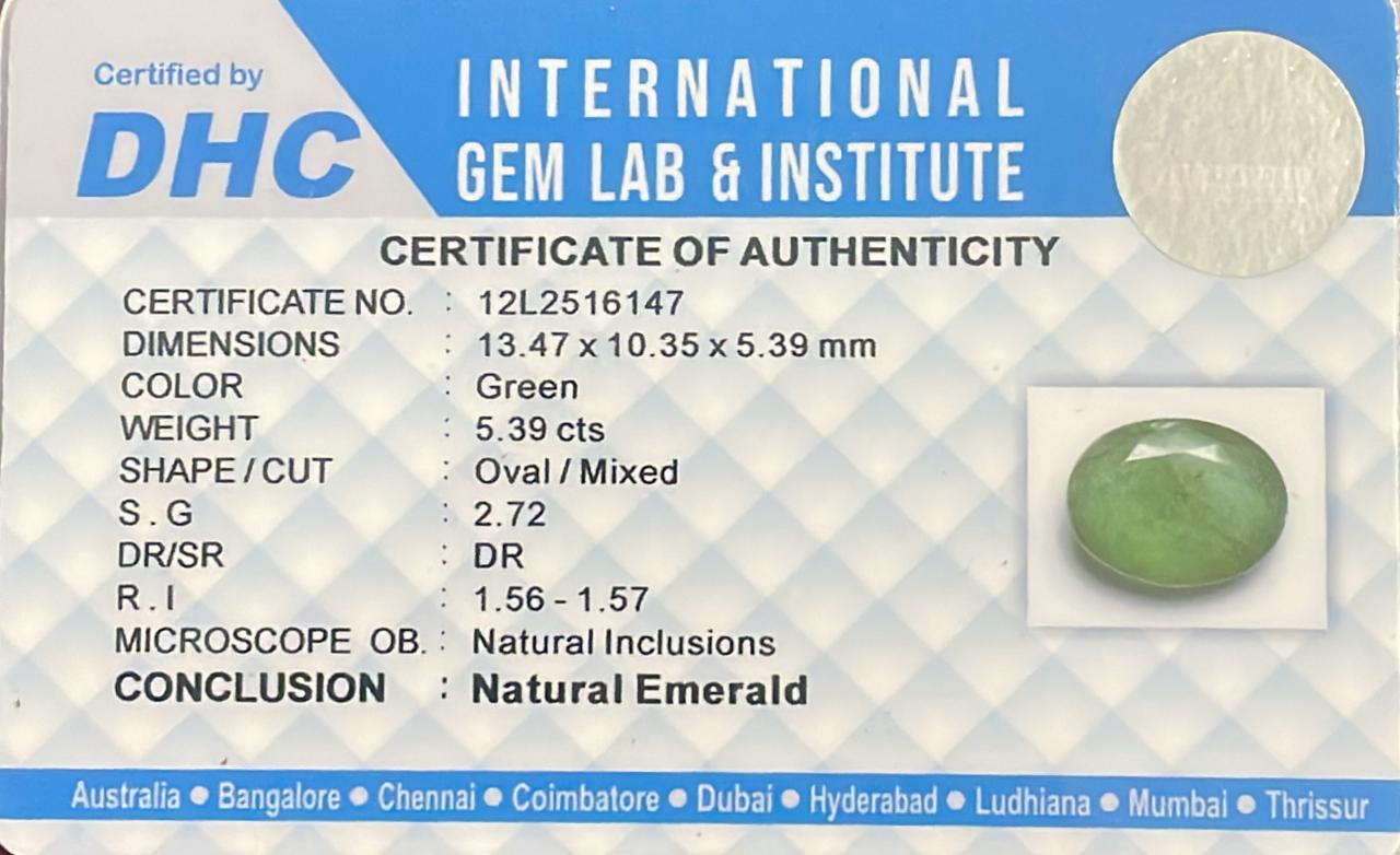 Natural Emerald 5.39 cts