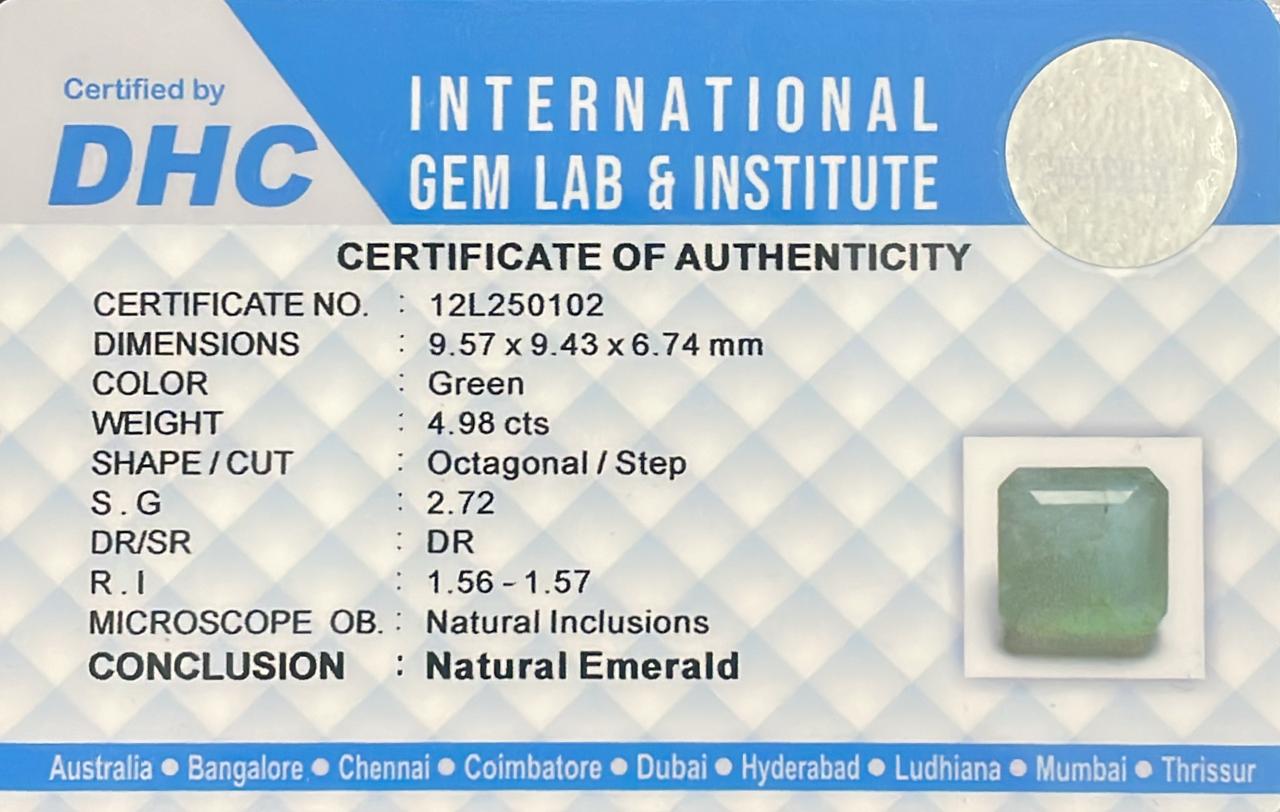 Natural Emerald 4.98 cts