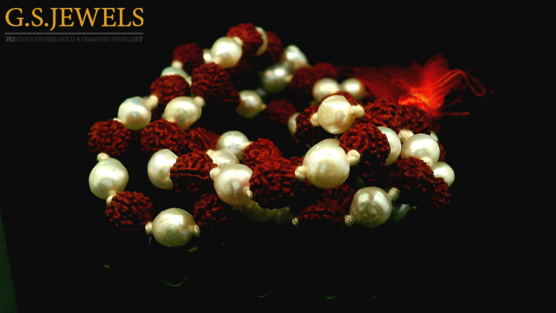 Rudraksh and Pearl Mala