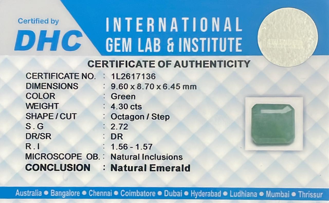 Natural Emerald 4.30 cts