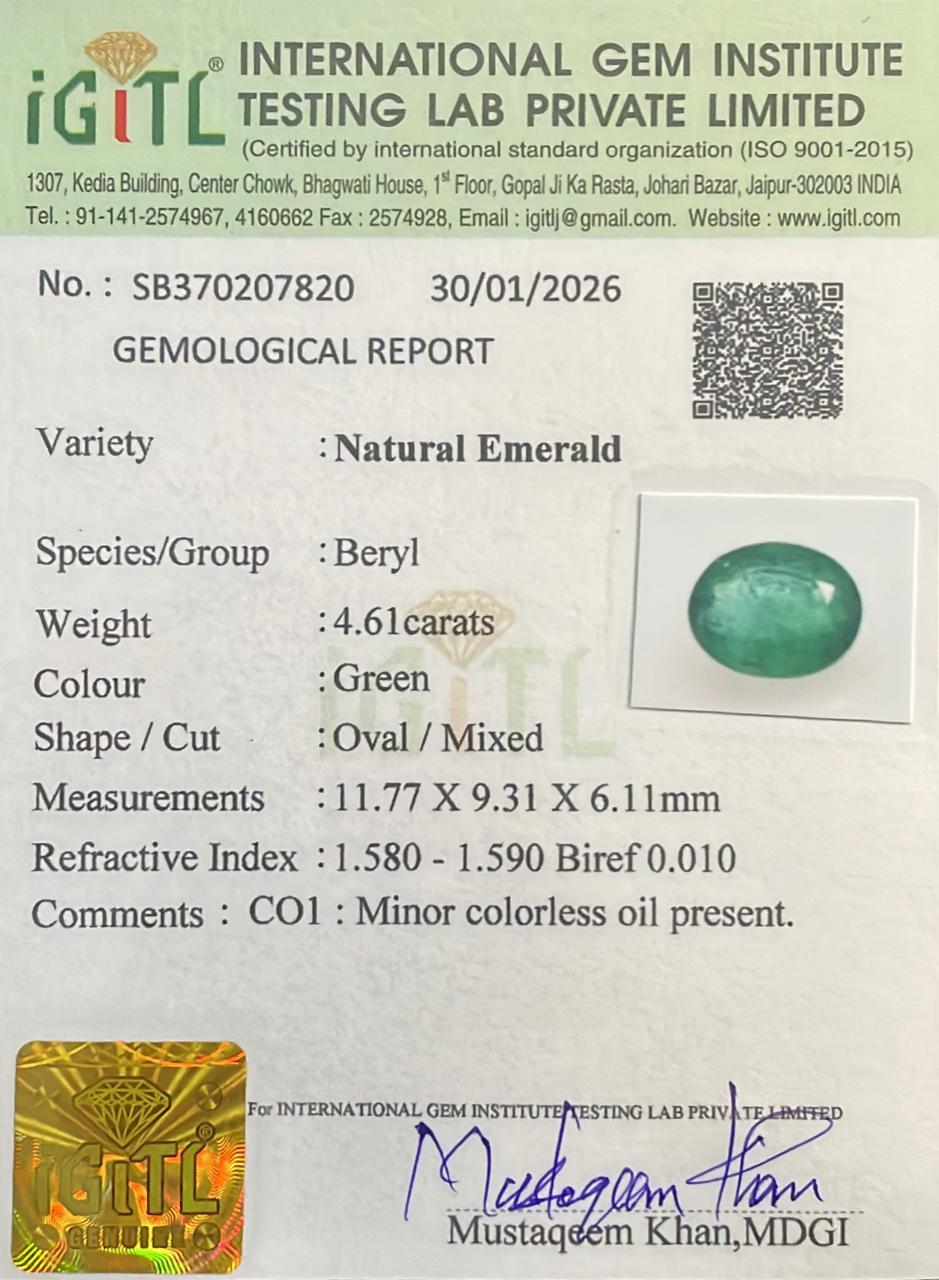 Natural Emerald 4.61 cts
