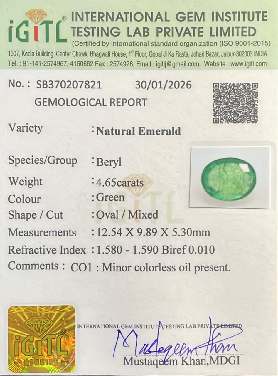 Natural Emerald 4.65 cts