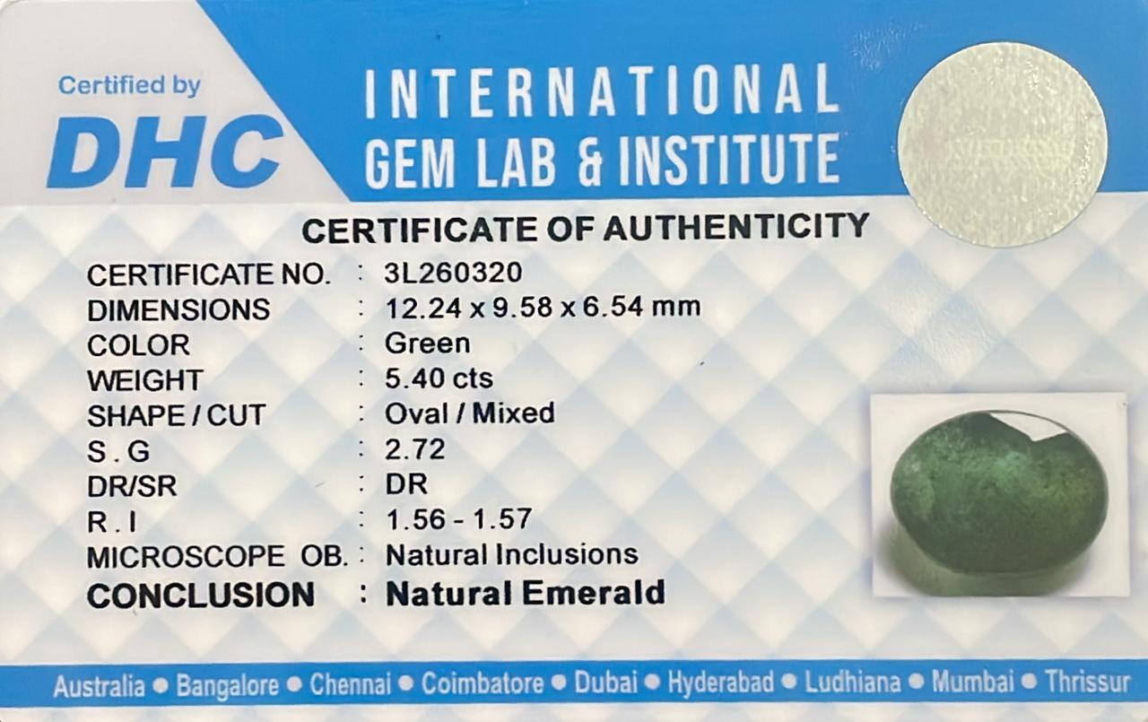 Natural Emerald 5.40 cts