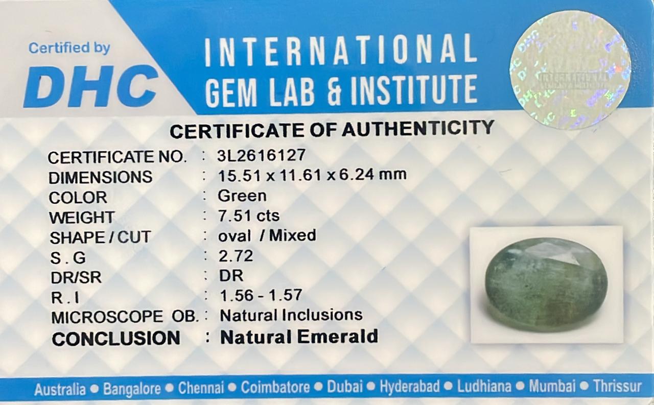 Natural Emerald 7.51 cts