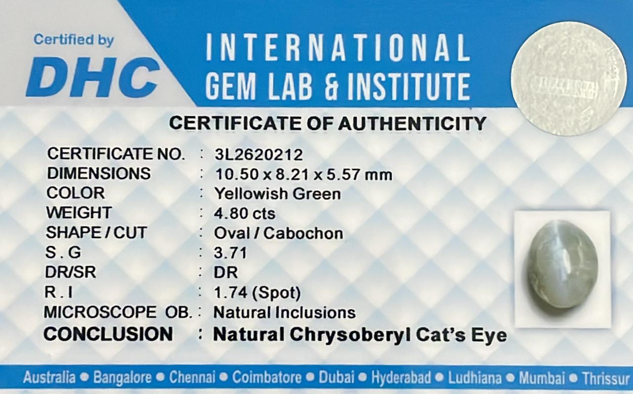 Natural cat’s eye 4.80 cts