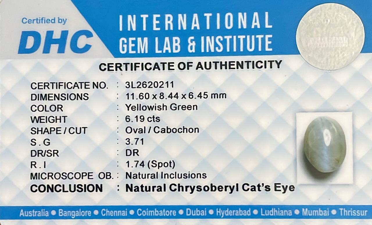 Natural cat’s eye 6.19 cts