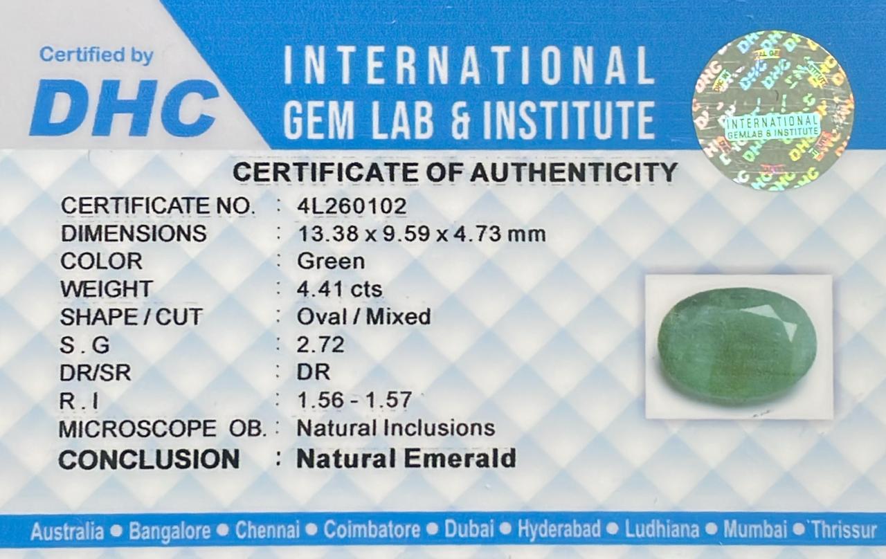Natural Emerald 4.41 cts